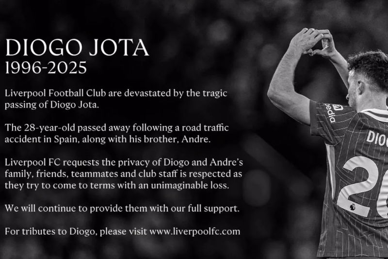 Különleges eseménnyel köszön el a Liverpool Diogo Jotától.